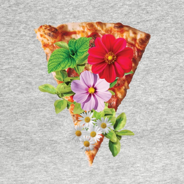 A Slice of Floral Pizza by XOZ